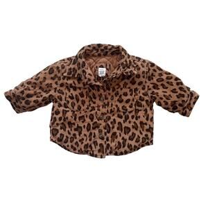 Gap Corduroy Animal Print Shacket Size 0-6m